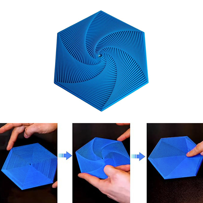 3D-printet sekskantet fraktal Fidget Spinner