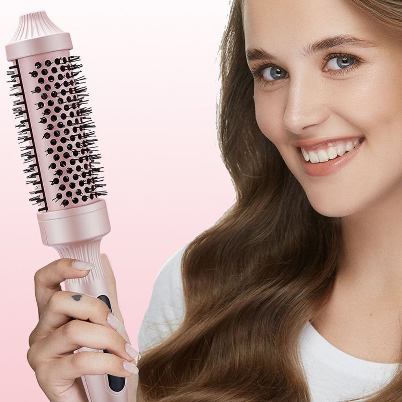 2-i-1 hårstylingbørste til glat og krøllet hår