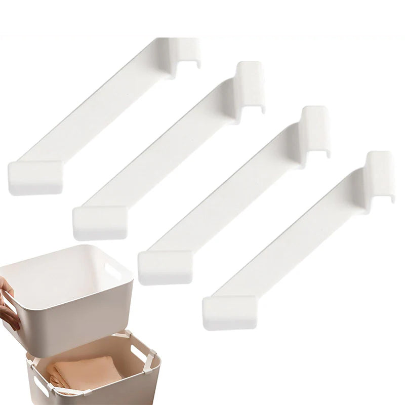 Hjælpestøtte til stabling af opbevaringskasser