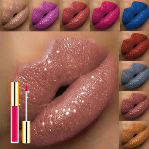 Diamantperleskinnende lipgloss