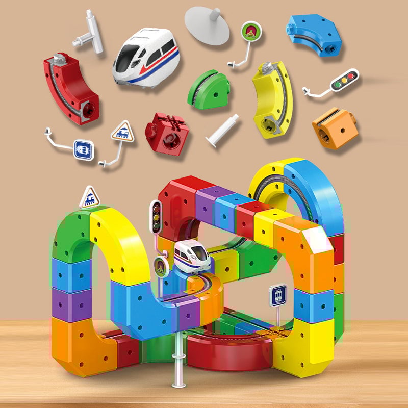 Magisk magnetisk togbanesæt til børn