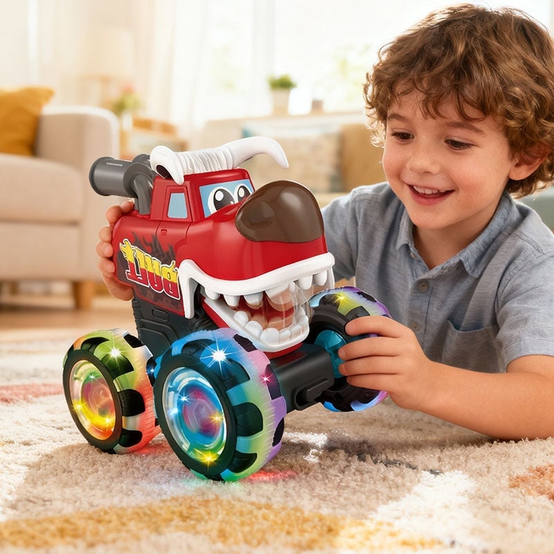 Glødende monster truck legetøjsbil