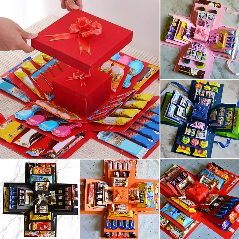 Overraskelses eksplosion gaveindpakning - Tom æske