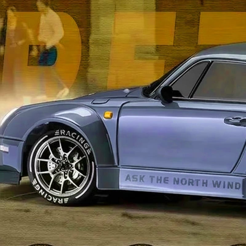 Fjernstyret drift racerbil