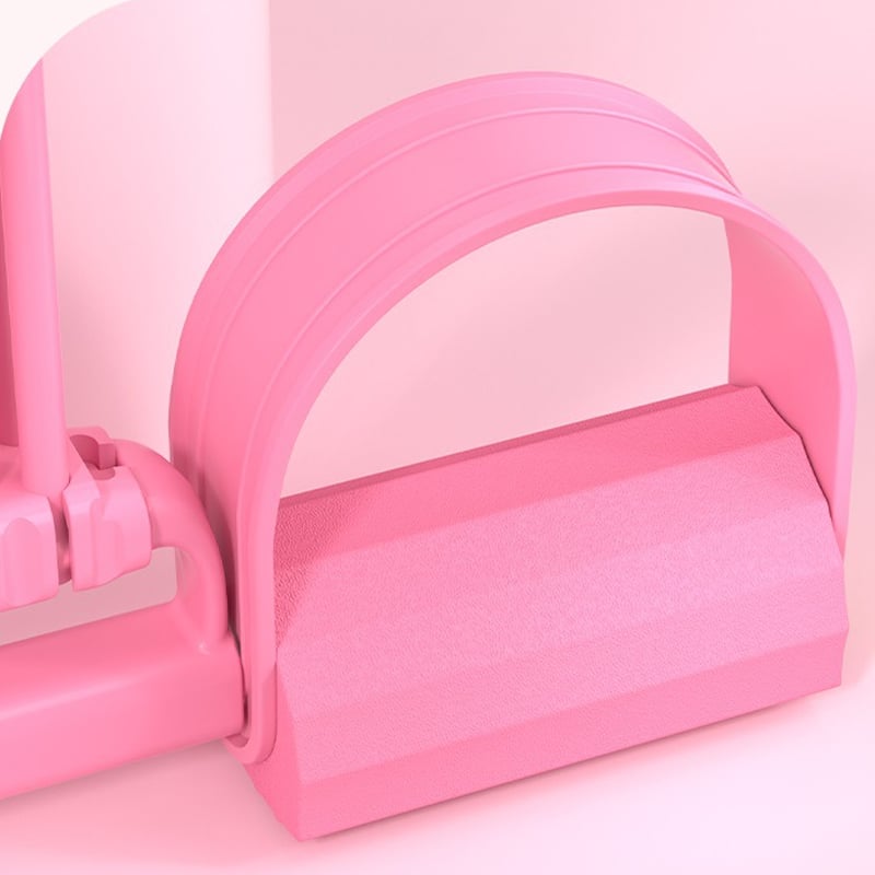 Modstandstræningsapparat med fodpedal og elastik til hjemmetræning