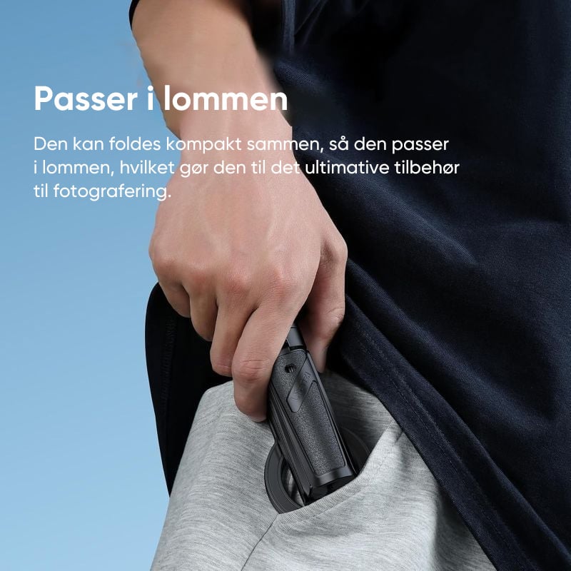 Magnetisk selfiestang i lommestørrelse