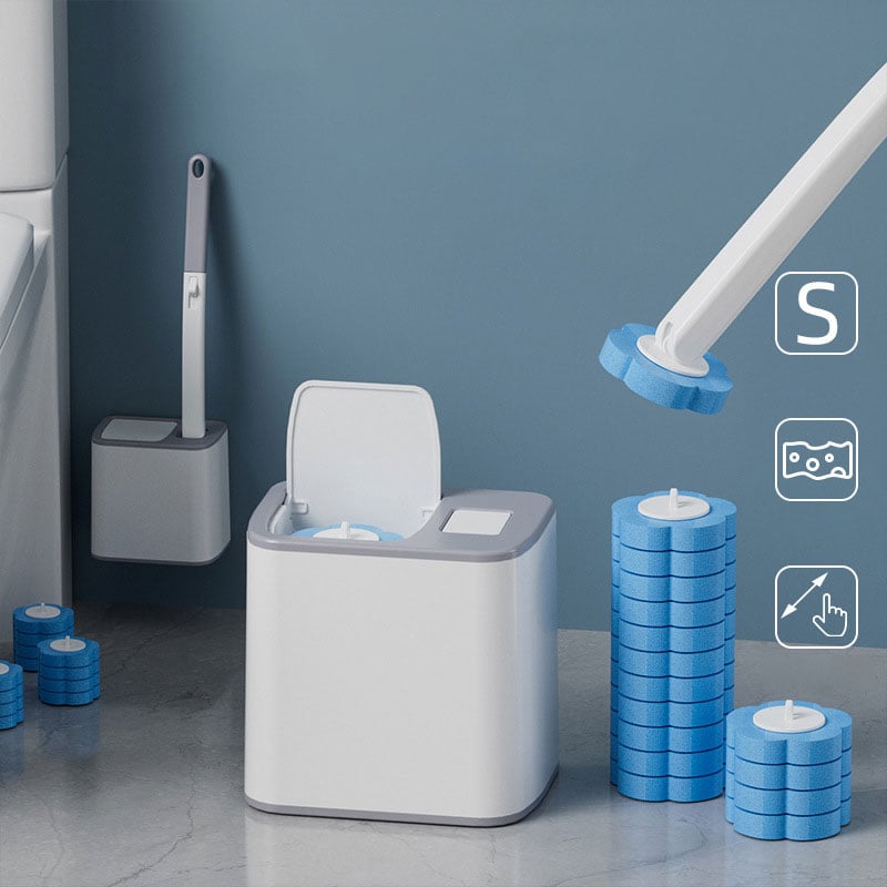 Toiletbørstesæt med engangsbørstehoveder