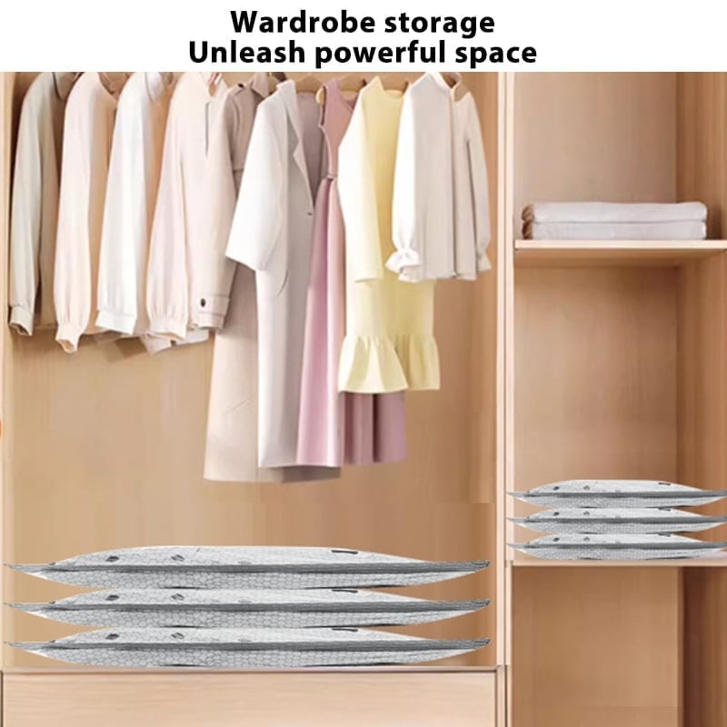 Vakuumkompressede rejseposer med luftpumpe