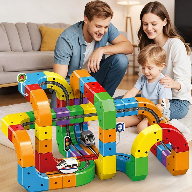 Magisk magnetisk togbanesæt til børn