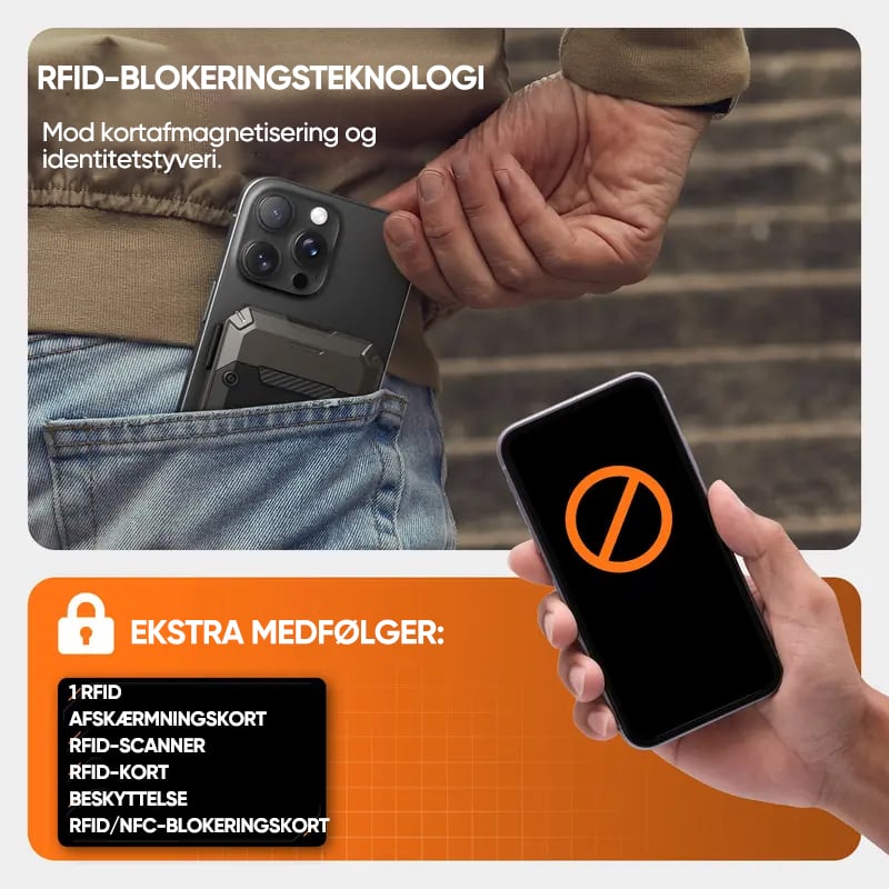 Magnetisk pung med stativ