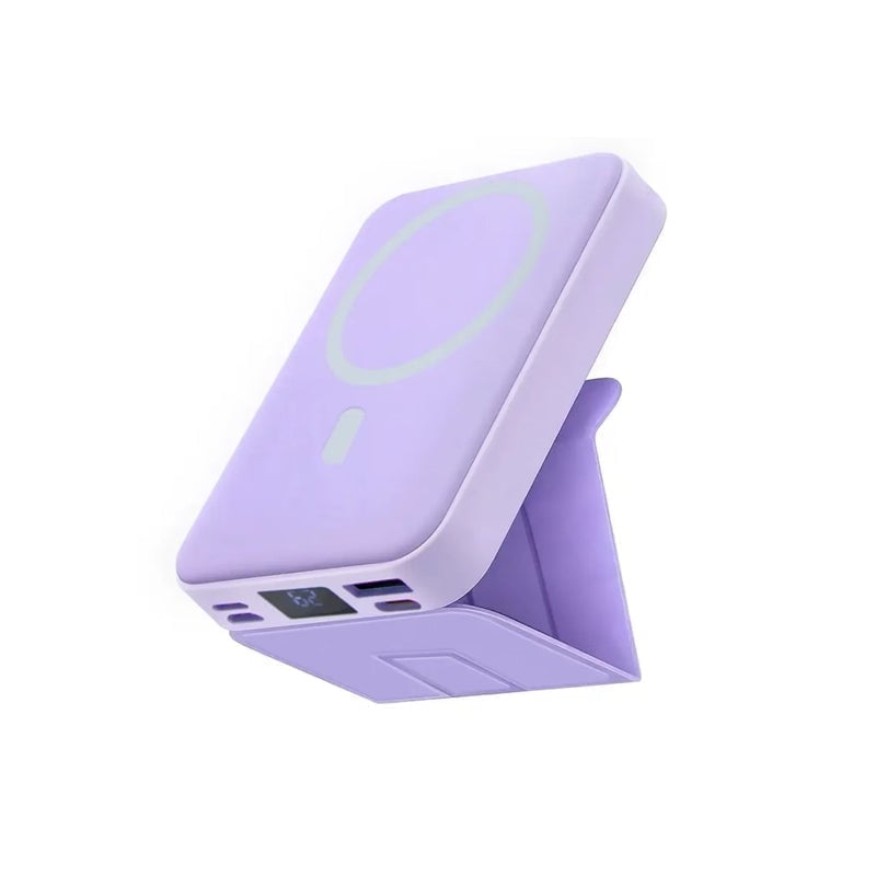 Bærbar magnetisk powerbank med trådløs opladning