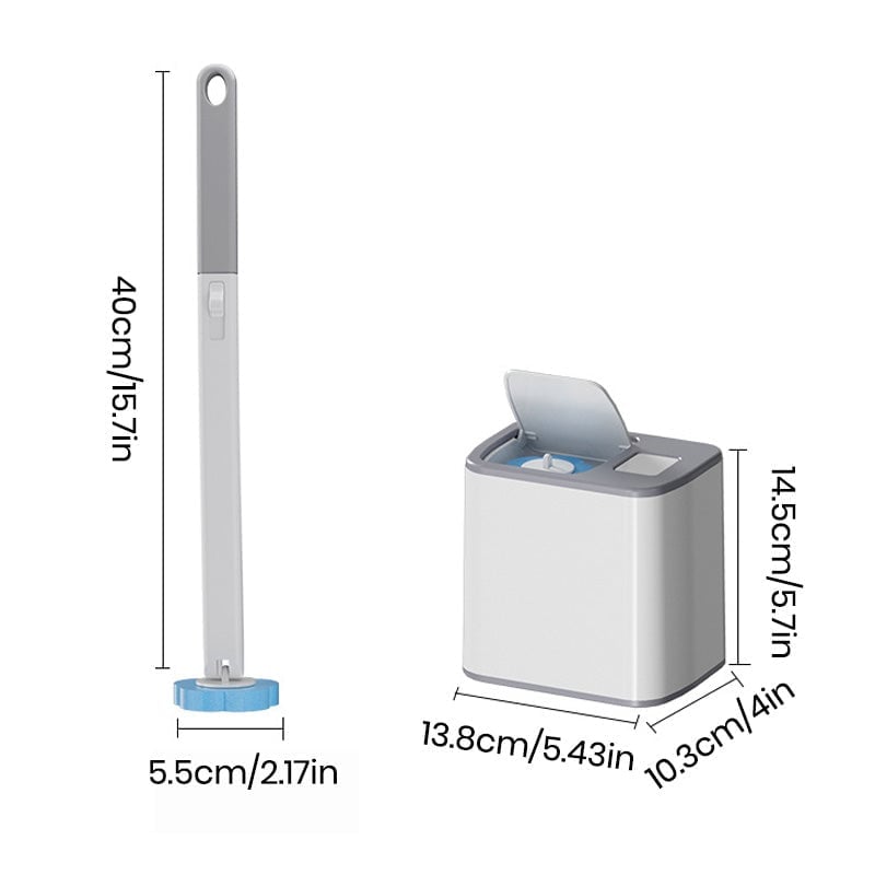 Toiletbørstesæt med engangsbørstehoveder