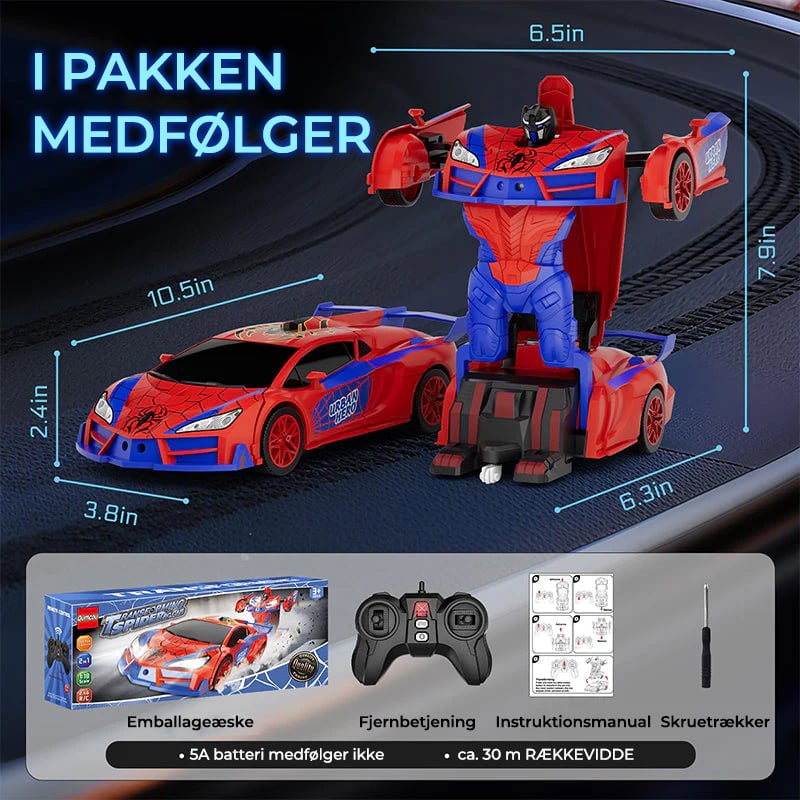 Fjernstyret transformer robotbil