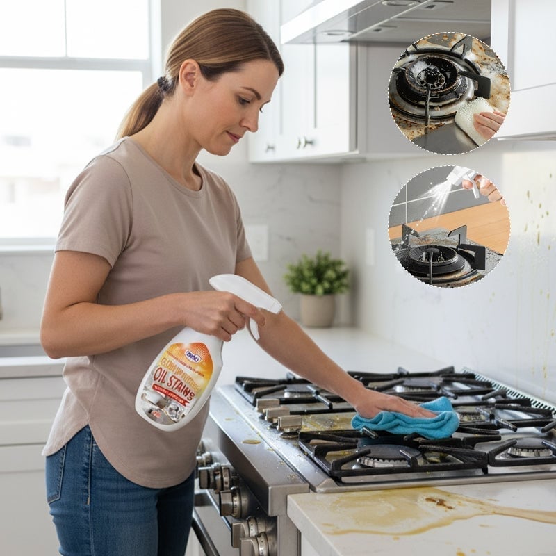 Kraftigt affedtningsmidel og skumrens til køkkenet