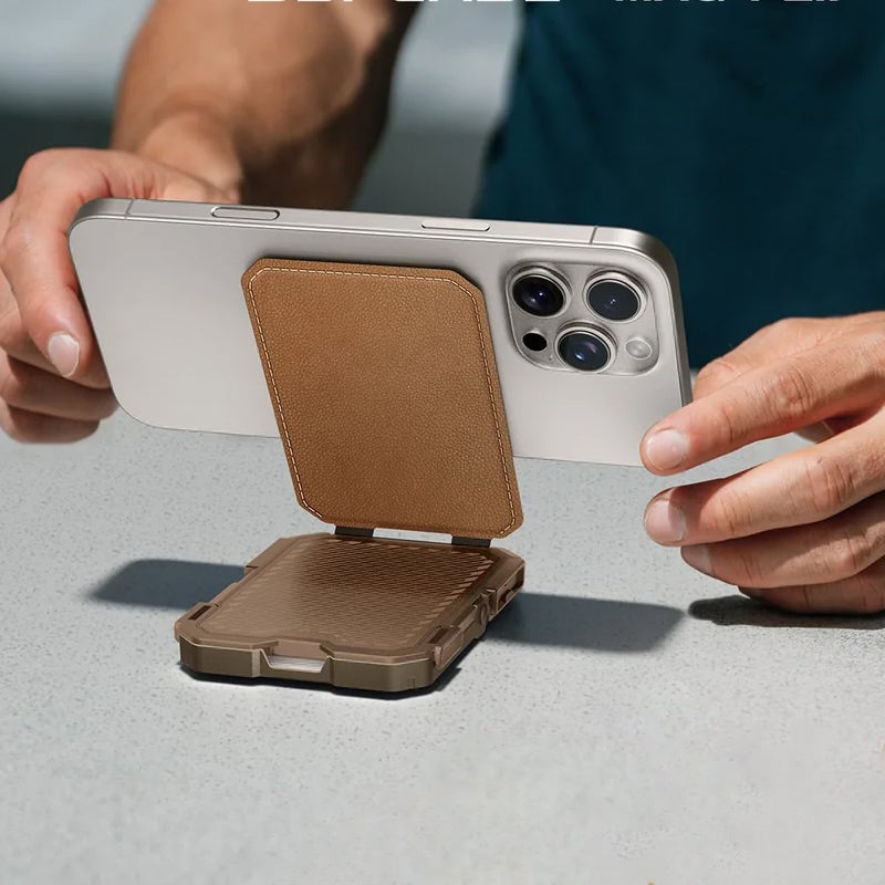 Magnetisk pung med stativ