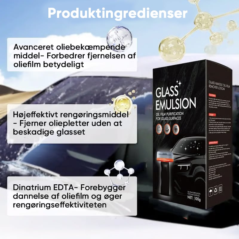 Rengøringsbørste til glasfilm