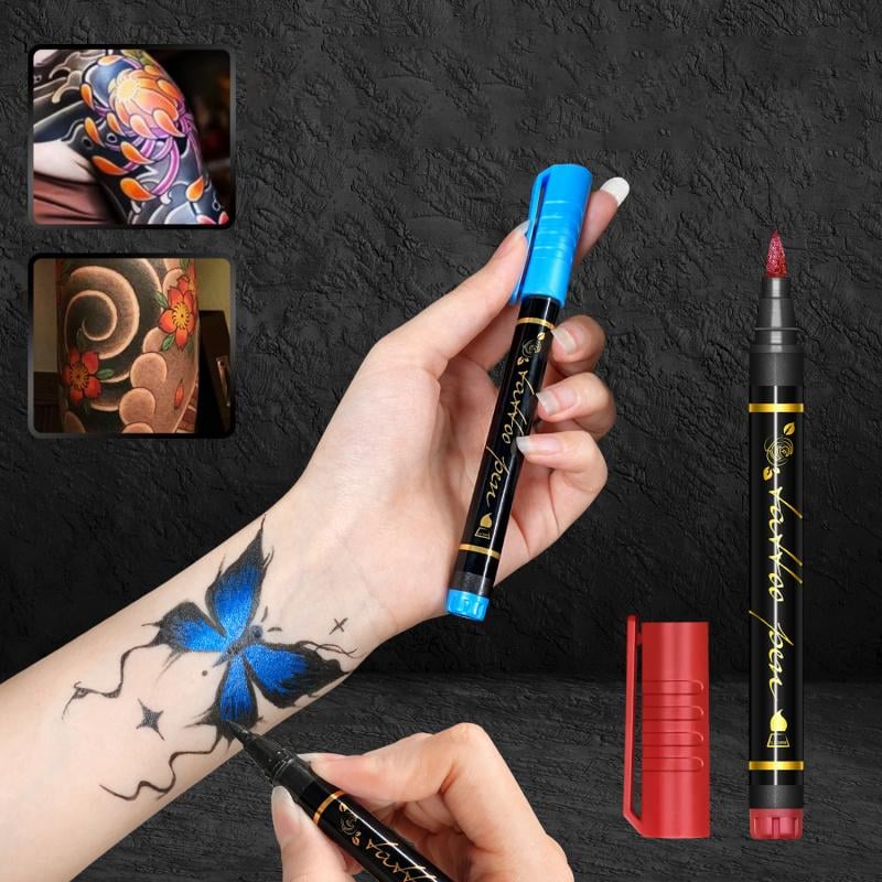 Sæt med midlertidige tatoveringspenne