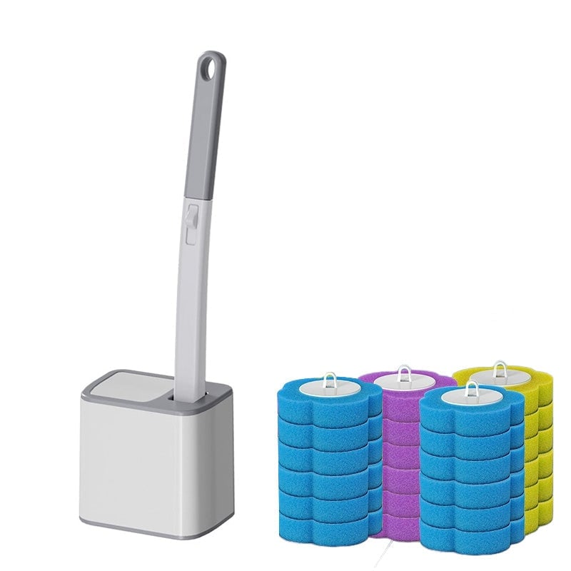 Toiletbørstesæt med engangsbørstehoveder