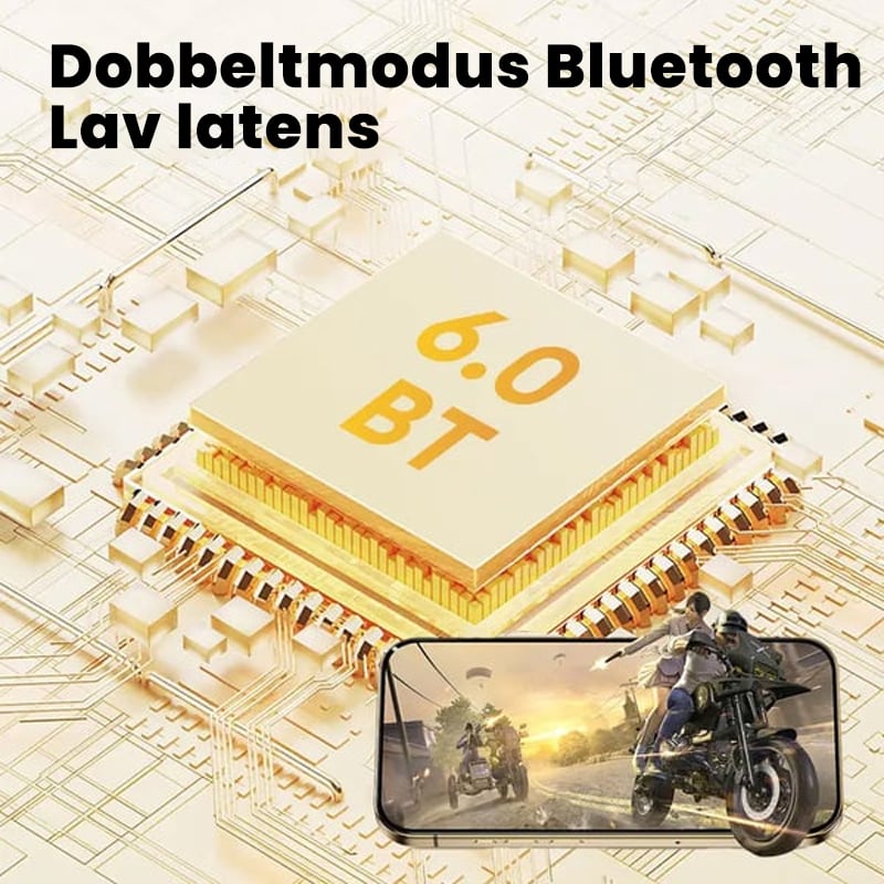 Stilfuldt klips-på trådløst headset