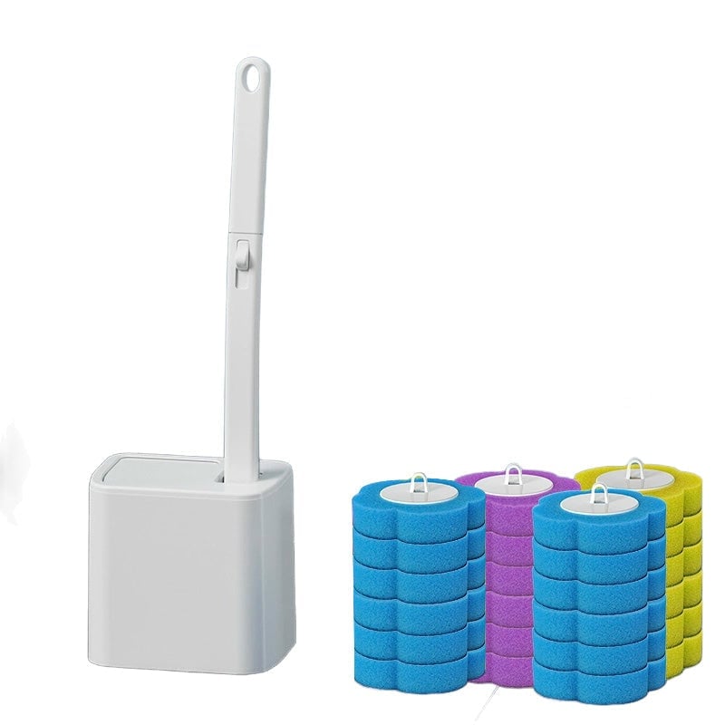 Toiletbørstesæt med engangsbørstehoveder