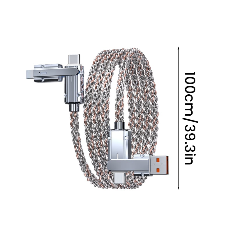 Fire-i-En 100W ladekabel med farverigt lys