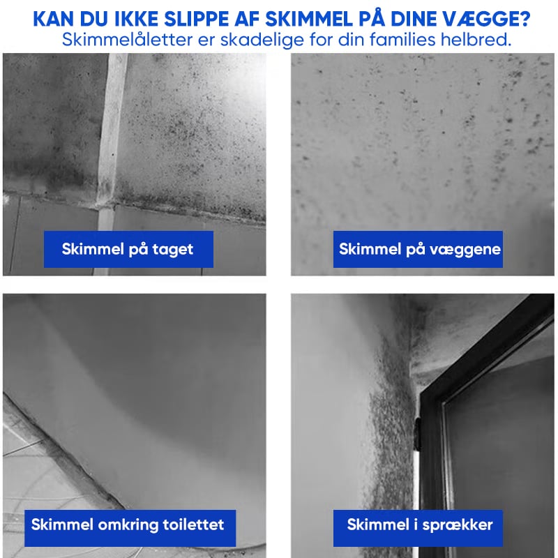Hurtigtvirkende anti-skimmel vægrensespray