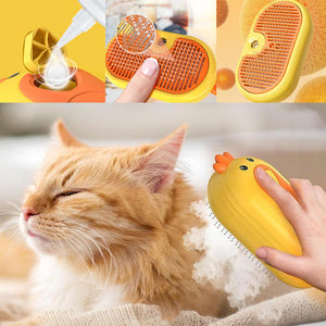 Genopladelig kæledyrskam med sprayfunktion