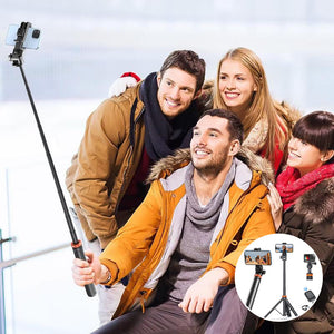 Selfie Stick stativ med Bluetooth fjernbetjening