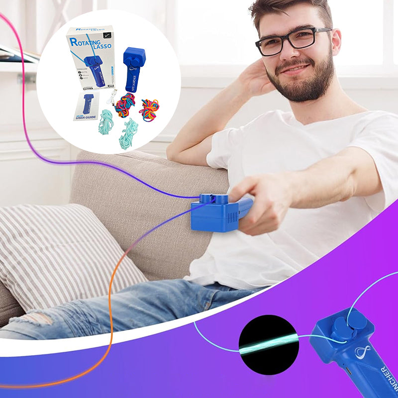 Bærbar rebkaster loop-legetøj