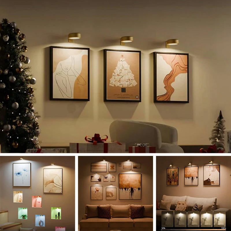 Trådløs LED-væglampe med fjernbetjening