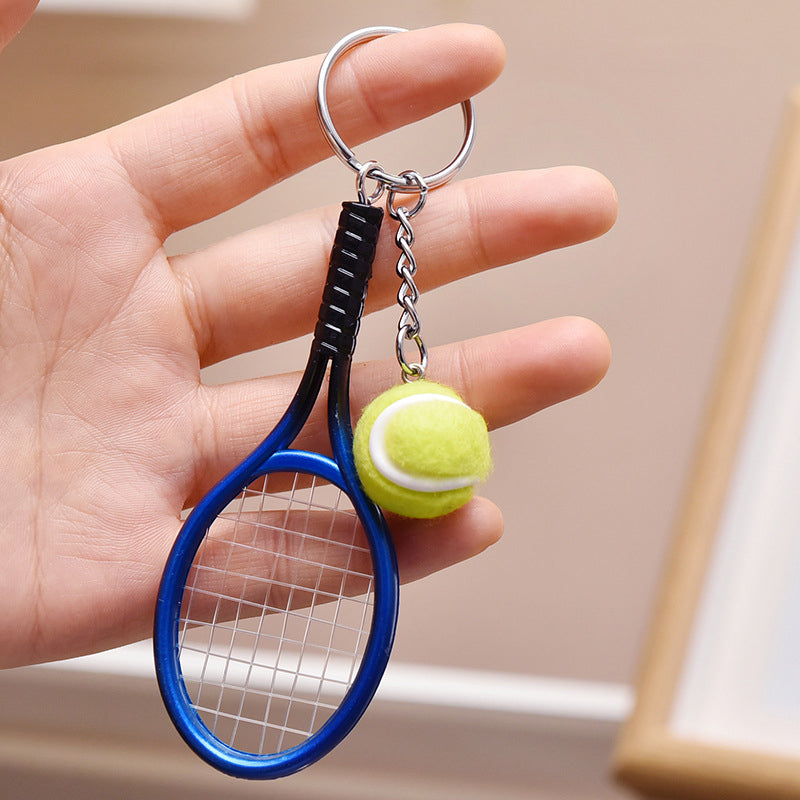 Mini tennisketcher nøglering