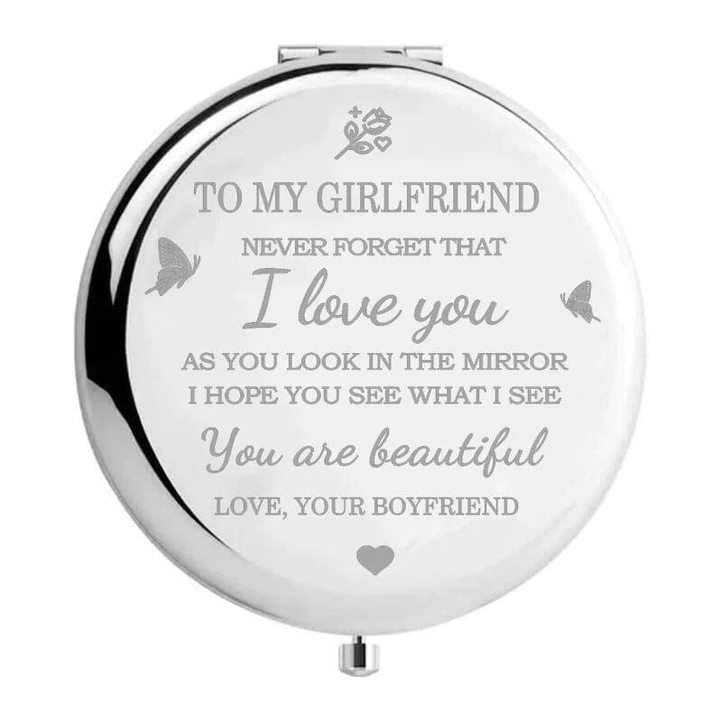 I Love You kompakt spejl