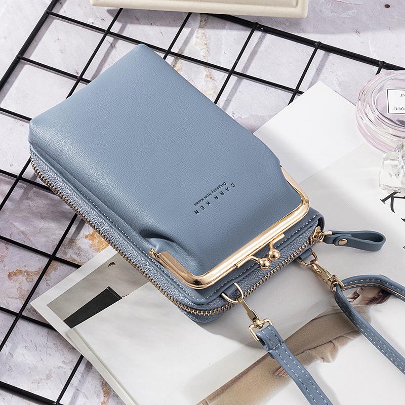 2020 Ny mode kvinder telefon taske Solid Crossbody taske