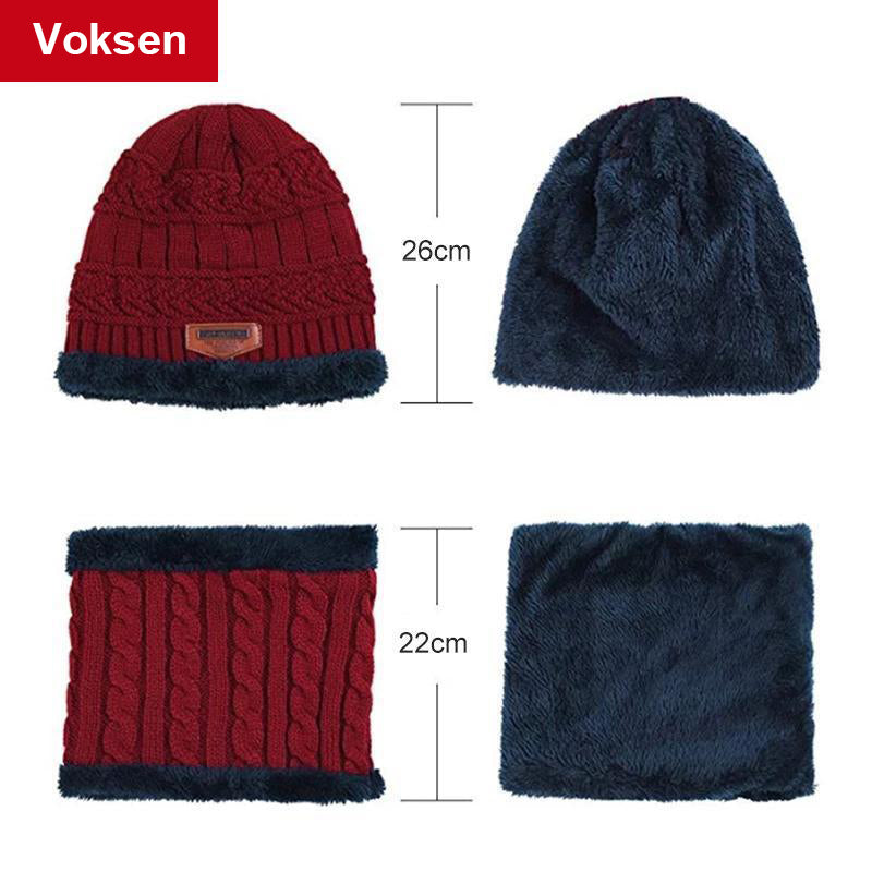 Ideel rock Varm Beanie Cap med tørklæde