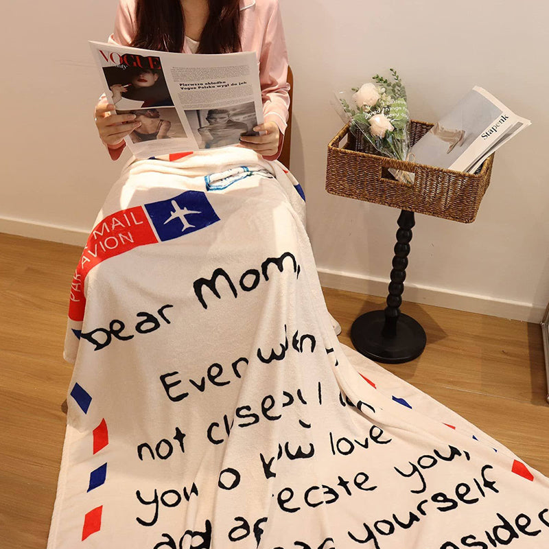 Til mor/far brevkuvert tæppe