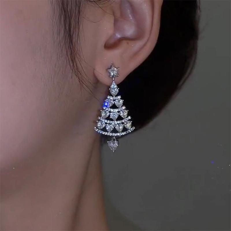 Juletræ øreringe