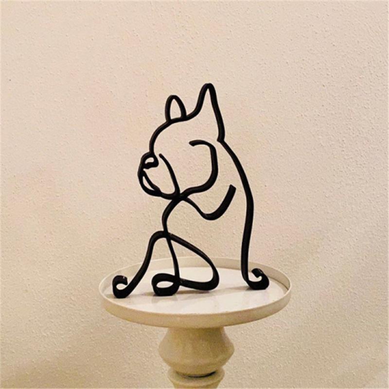 Hund minimalistisk kunstskulptur