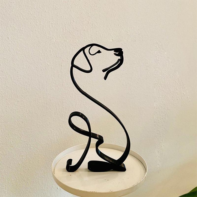 Hund minimalistisk kunstskulptur