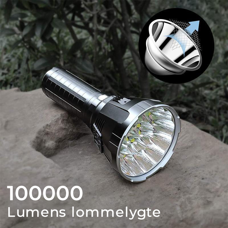 3000-5000 Lumen Kraftig LED Vandtæt Lommelygte