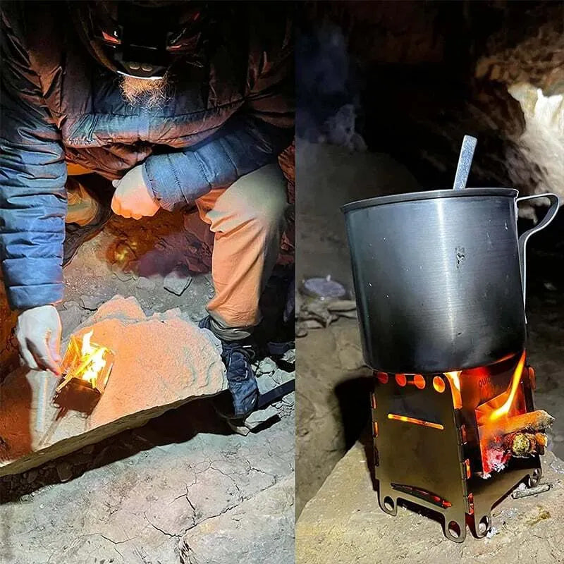 Bærbart grillsæt