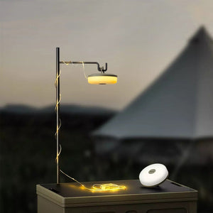 Multifunktionel bærbar campinglampe