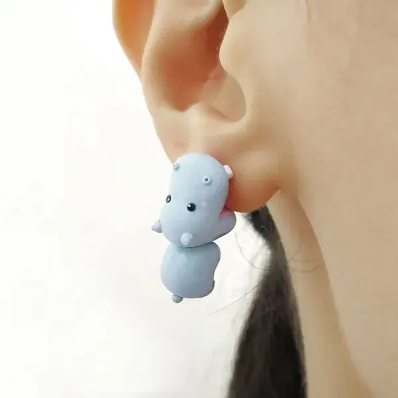 Søde dyrebid øreringe