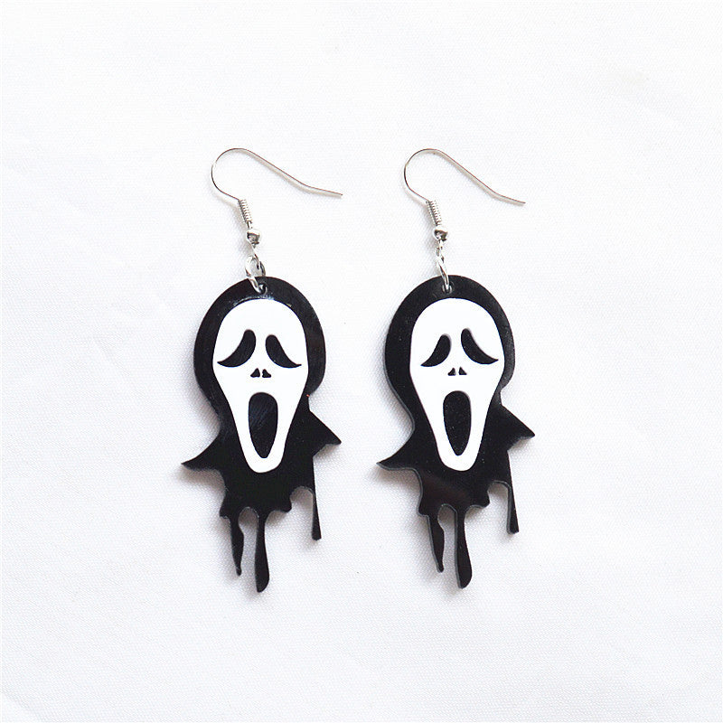 Halloween-øreringe "Spøgelset fra Scream"