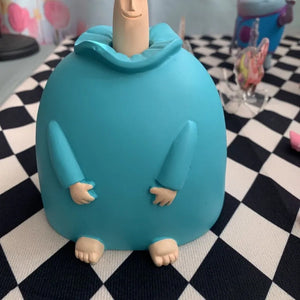 Mellemfinger med hættetræje dekoration