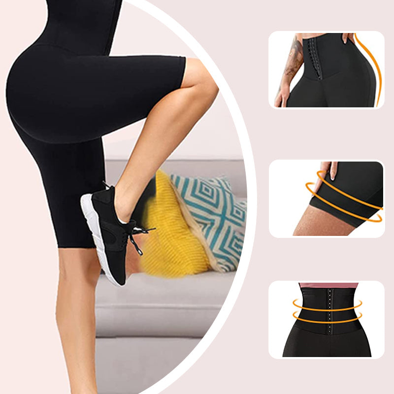 High Waist Breasted Corset Workout Leggings Pants