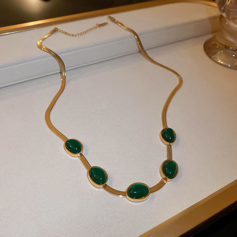 Emerald Necklace Bracelet