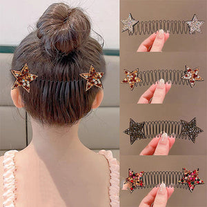 Stjernehårspænde med usynlig midtersektion