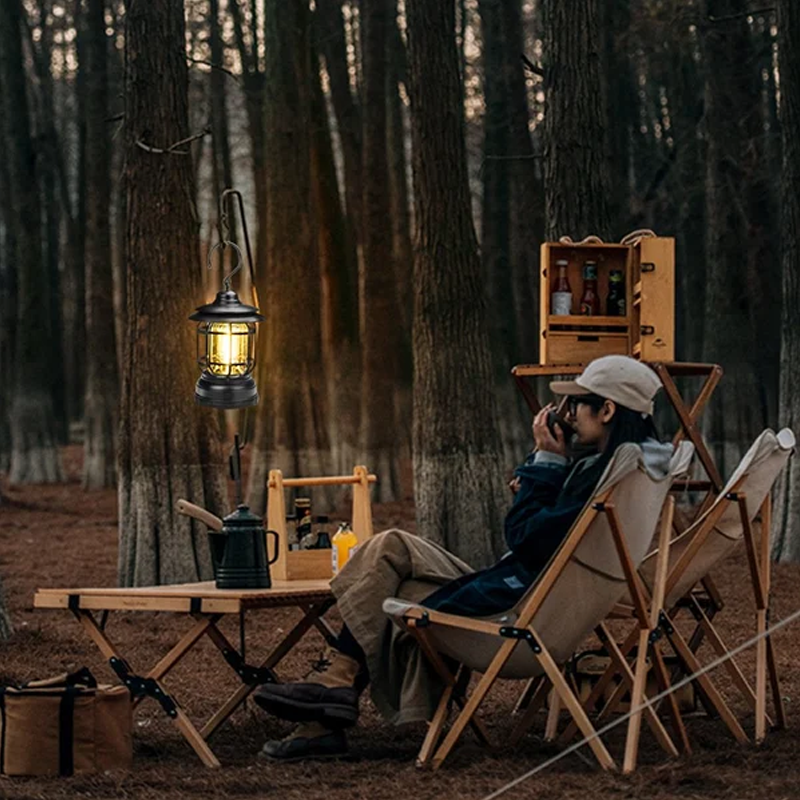 Bærbar Retro Camping lampe
