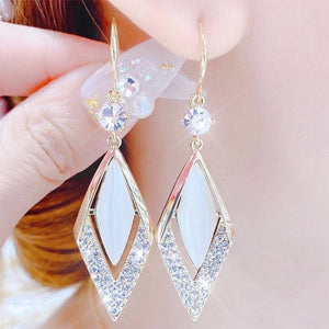 Diamant zirkon mode øreringe