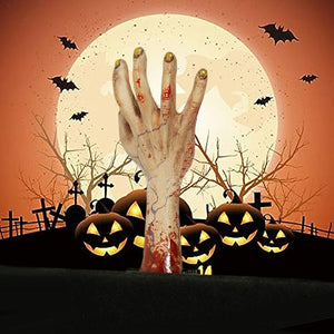 Bogmærke i skræmmende hånd-motiv Halloweendekoration